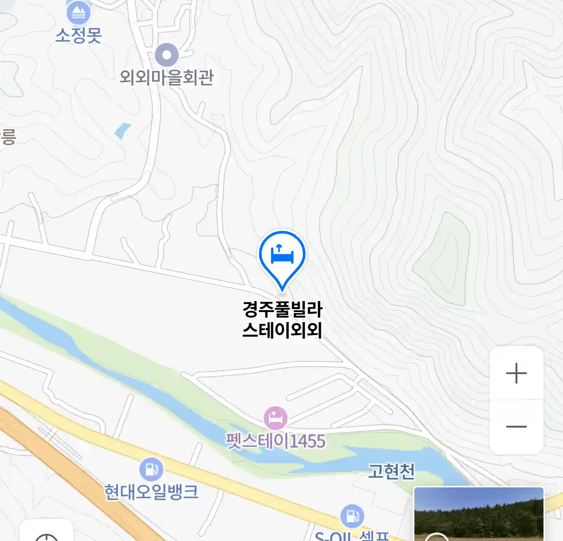 경주풀빌라 스테이외외 위치