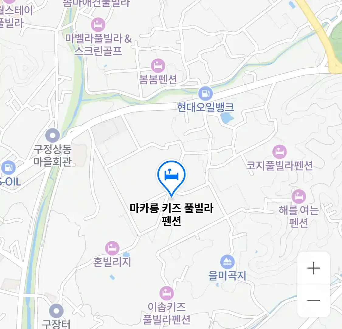 마카롱 키즈 풀빌라 펜션 위치