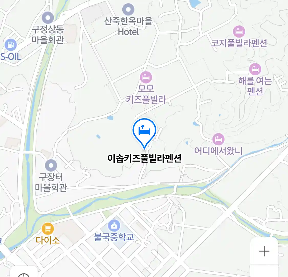 이솝키즈풀빌라펜션 위치