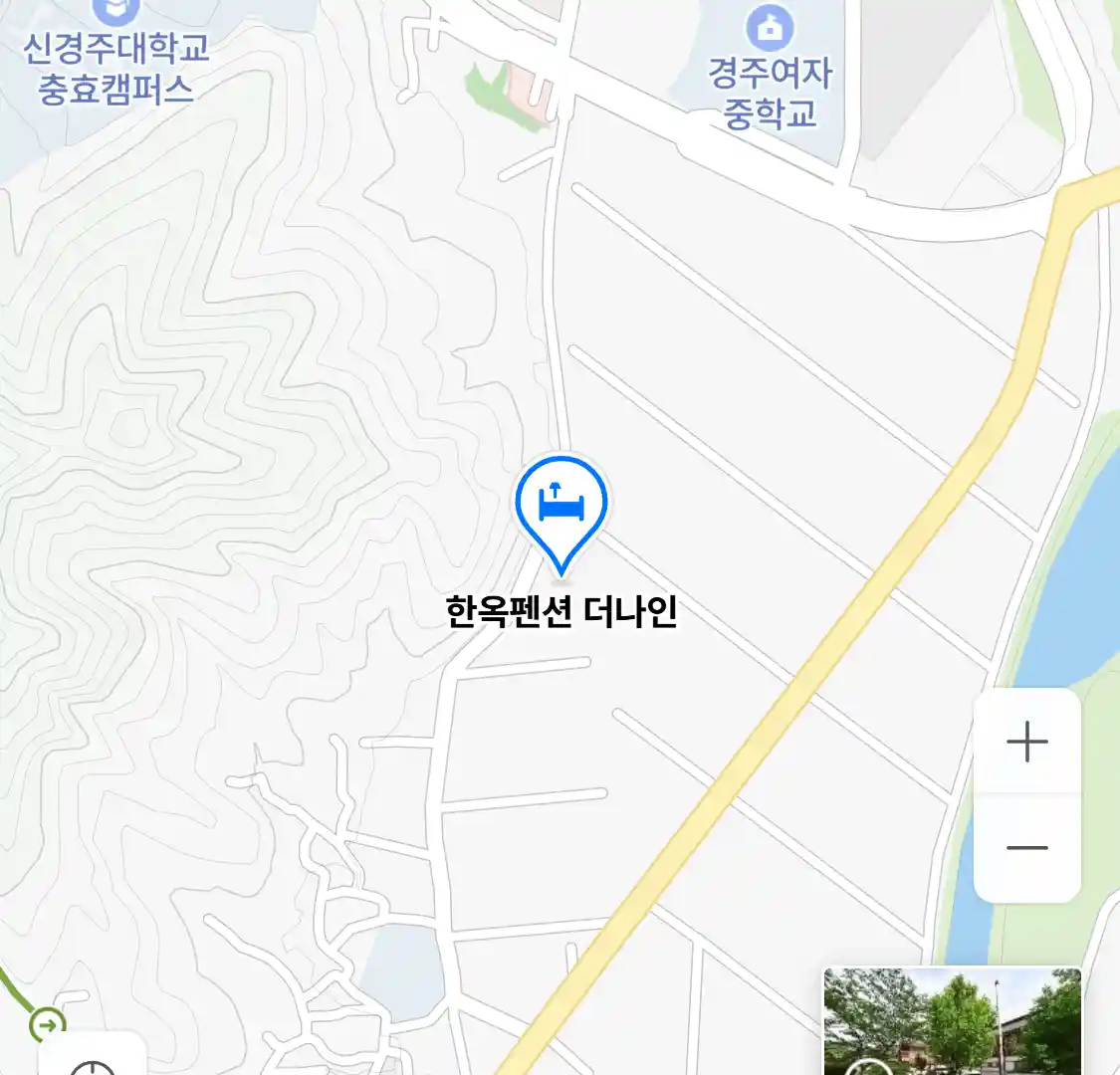 한옥펜션 더나인 위치