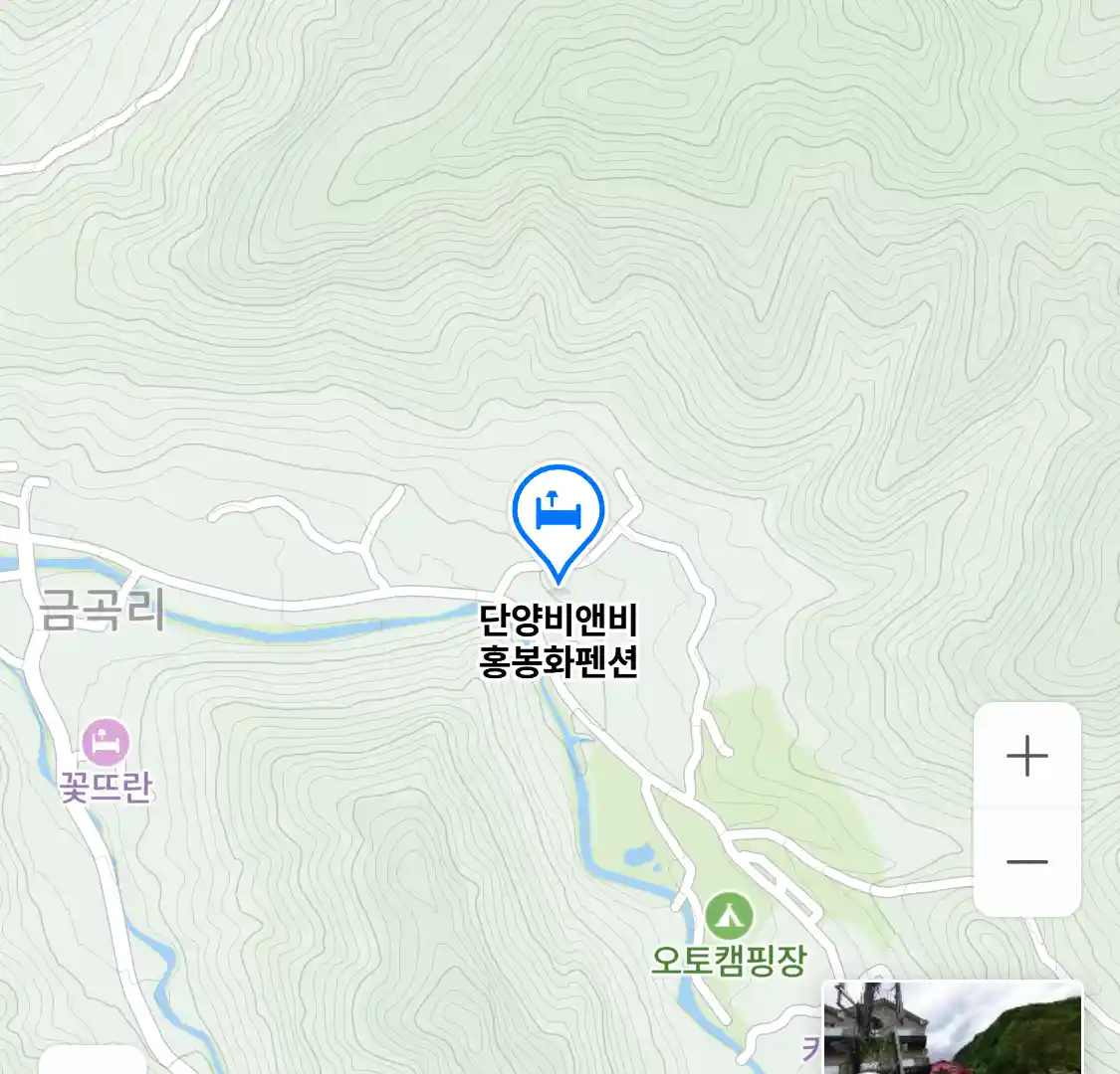 단양비앤비 홍봉화펜션 위치