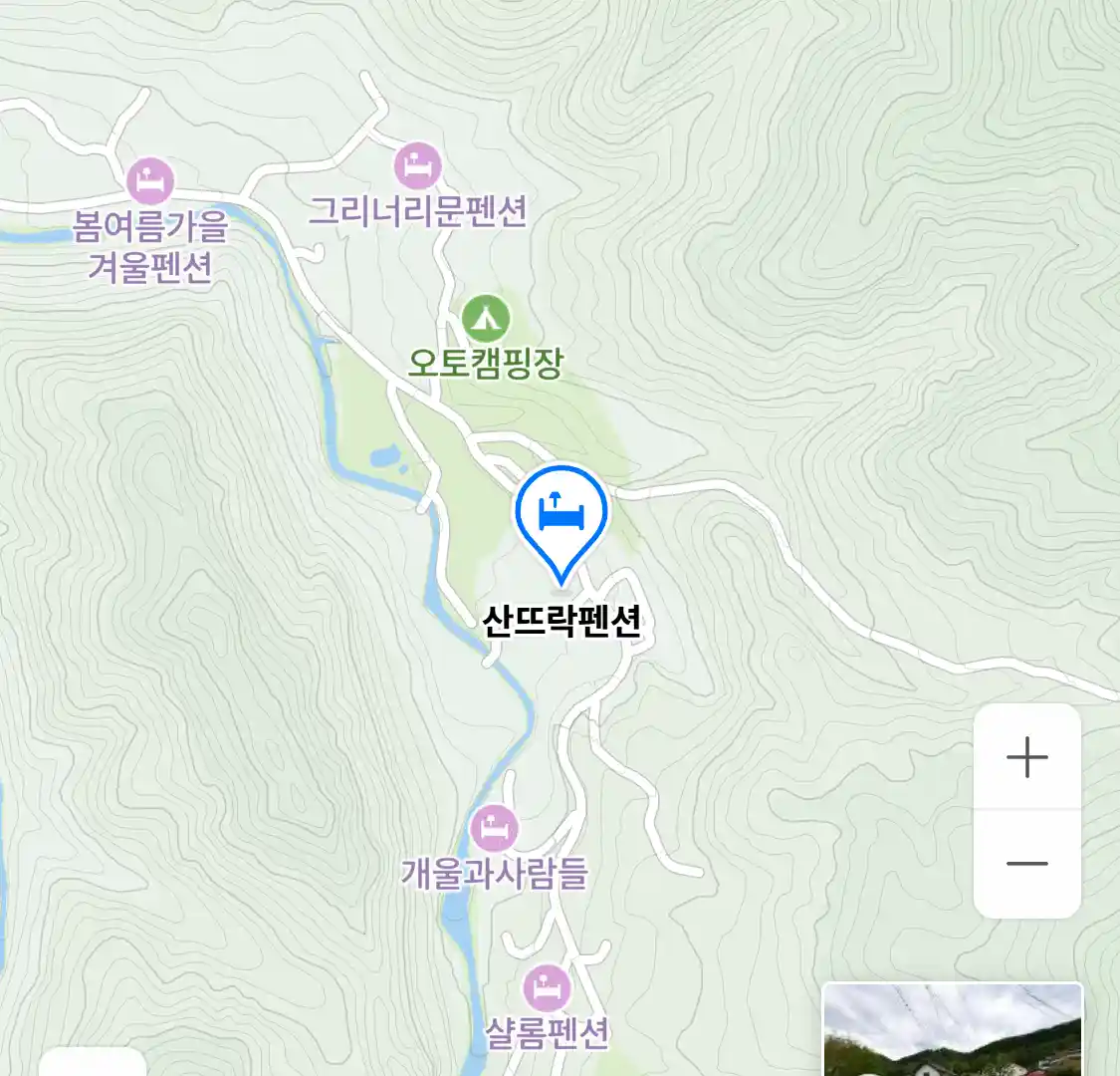 산뜨락펜션 위치