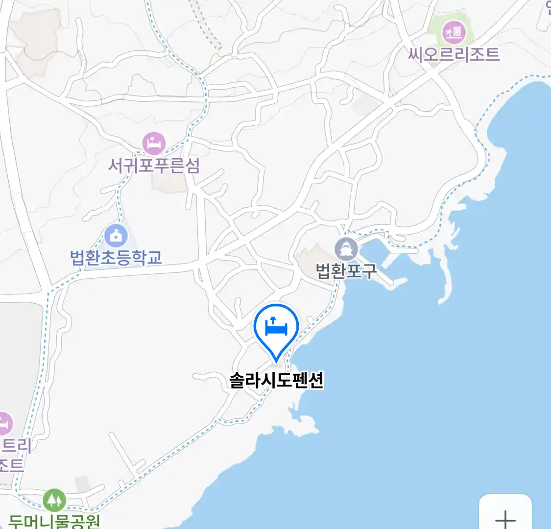 솔라시도펜션 위치