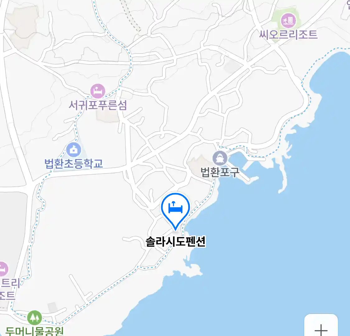 솔라시도펜션 위치
