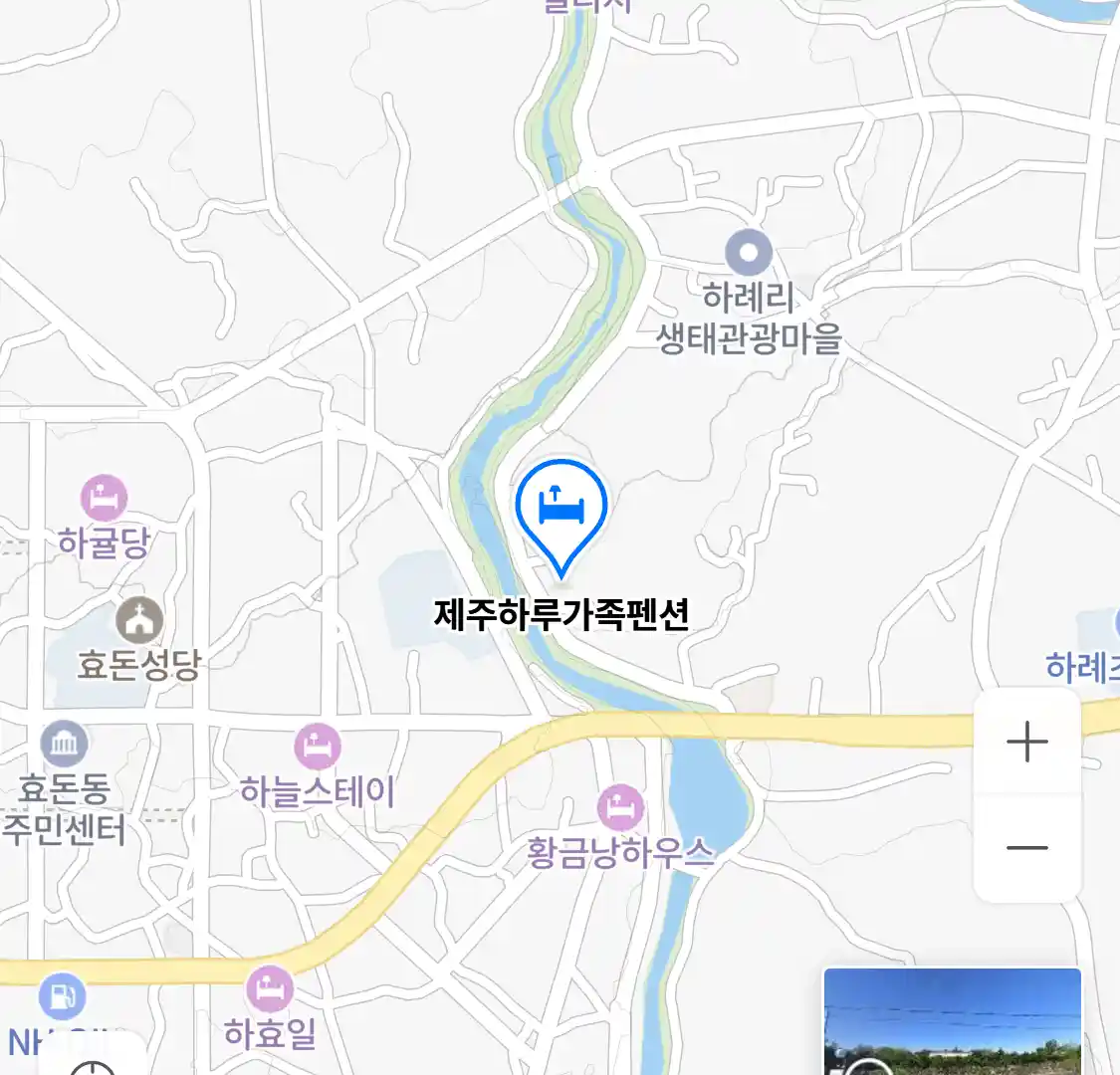 제주하루가족펜션 위치