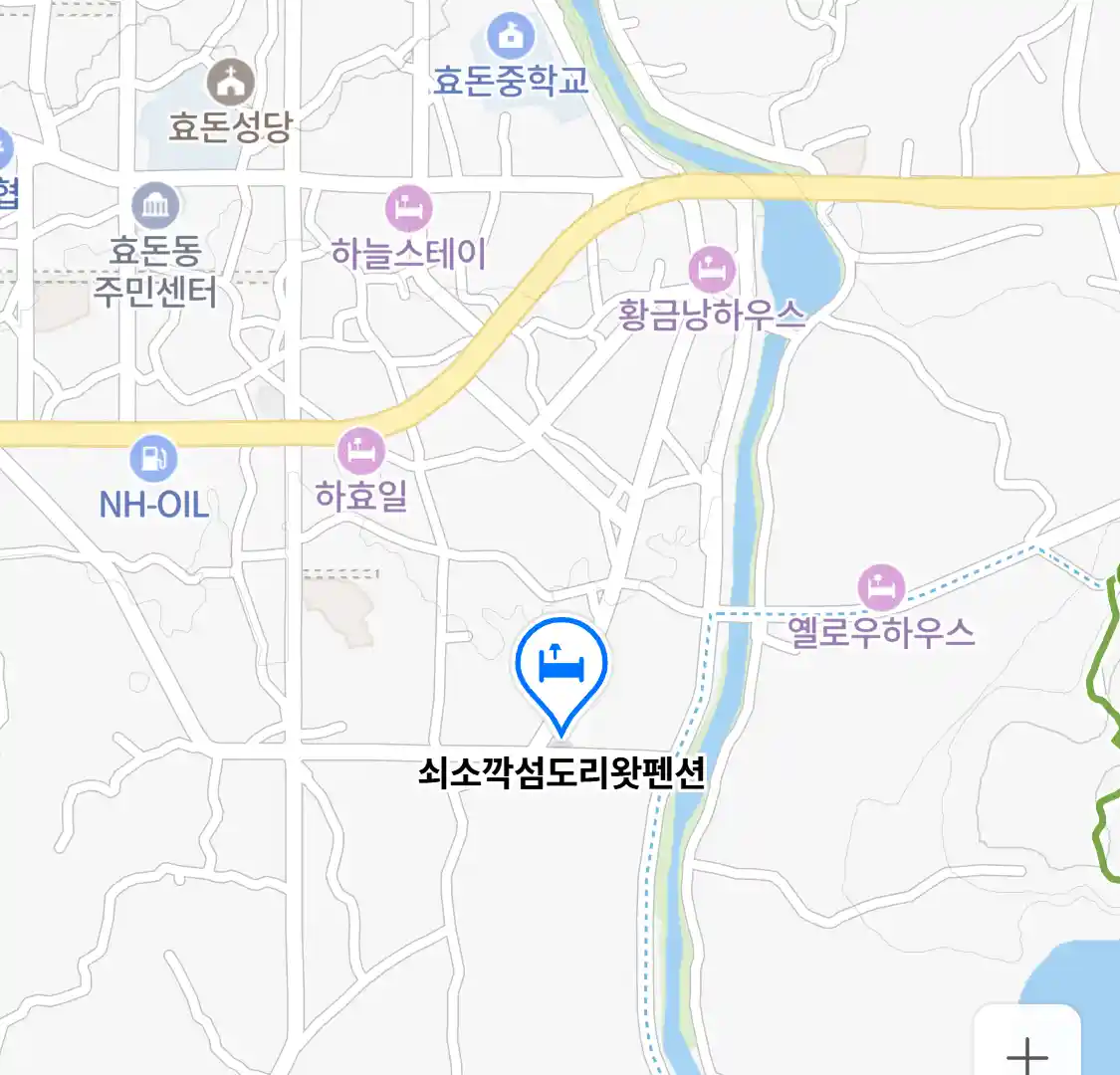 쇠소깍섬도리왓펜션 위치