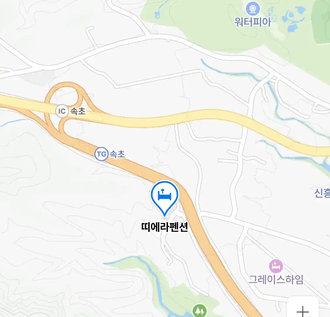 띠에라펜션 위치