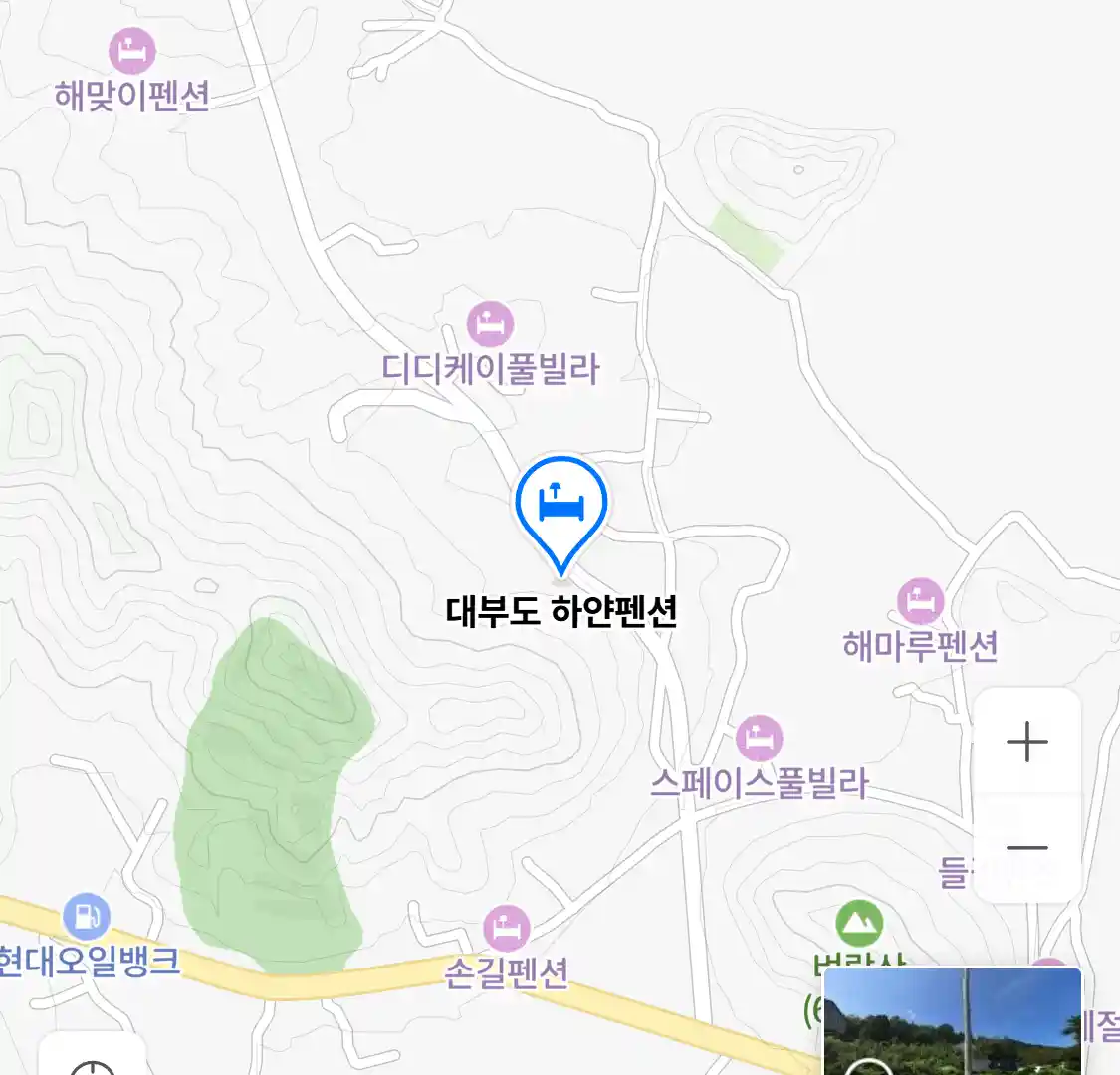 대부도 하얀펜션 지도