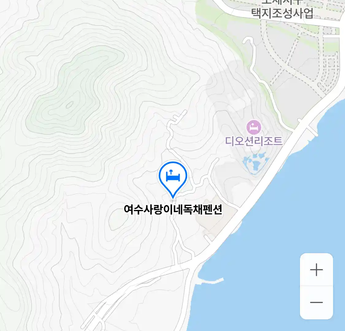 여수사랑이네독채펜션 위치