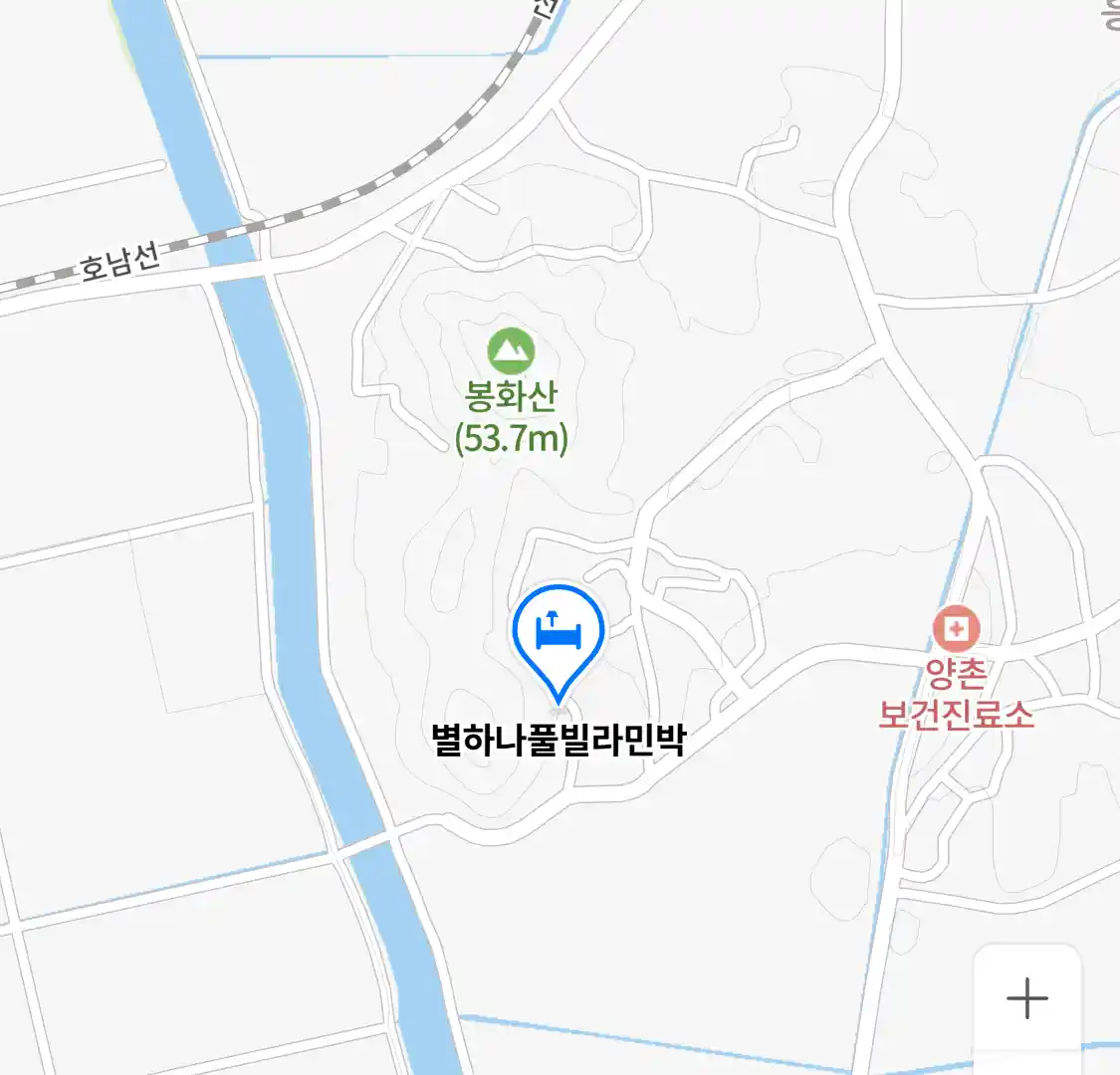 별하나풀빌라민박 지도