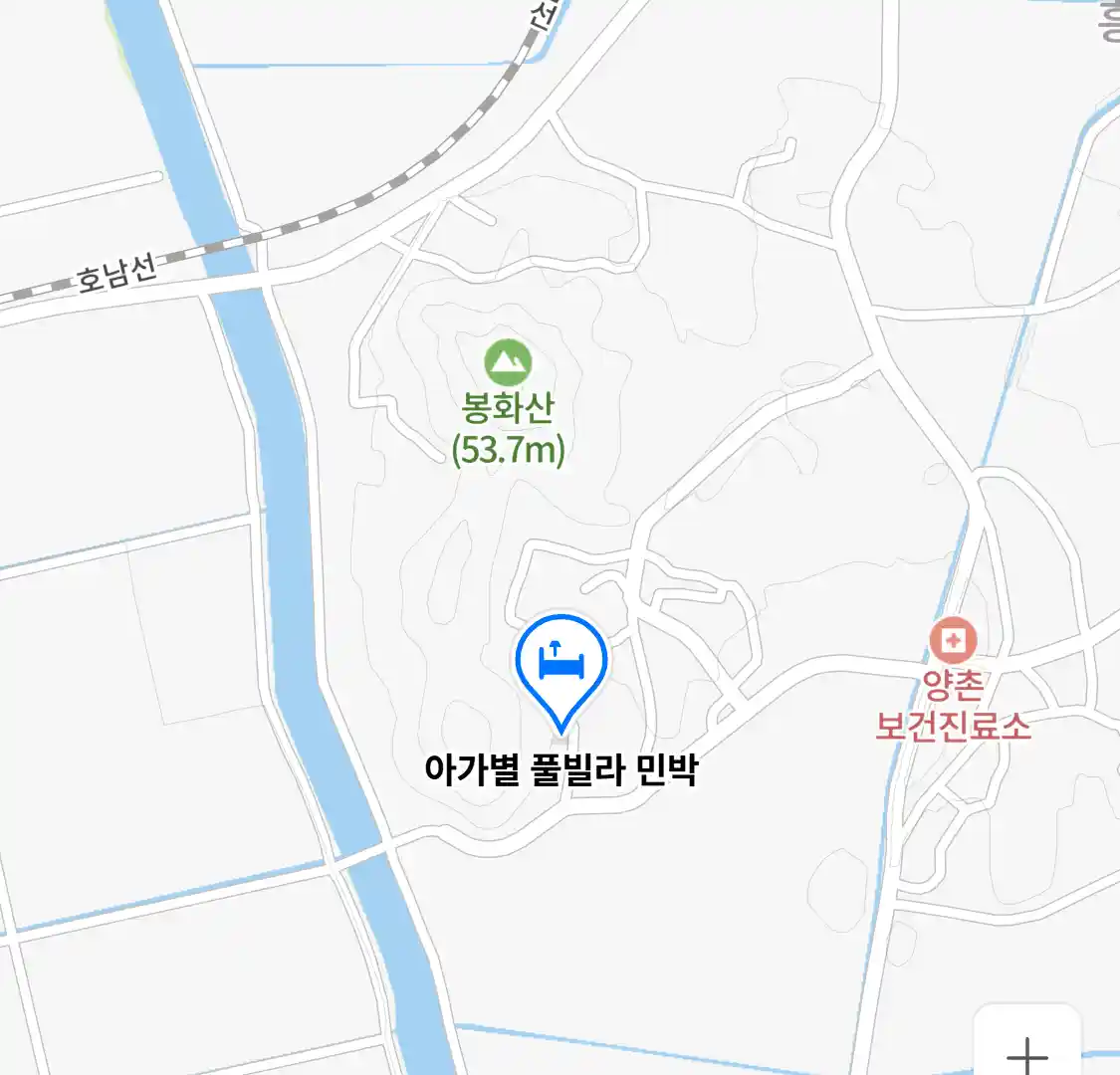 아가별 풀빌라 민박 지도