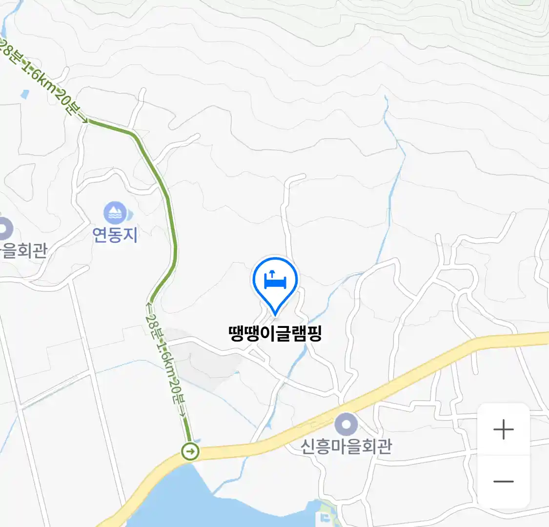 땡땡이글램핑 위치