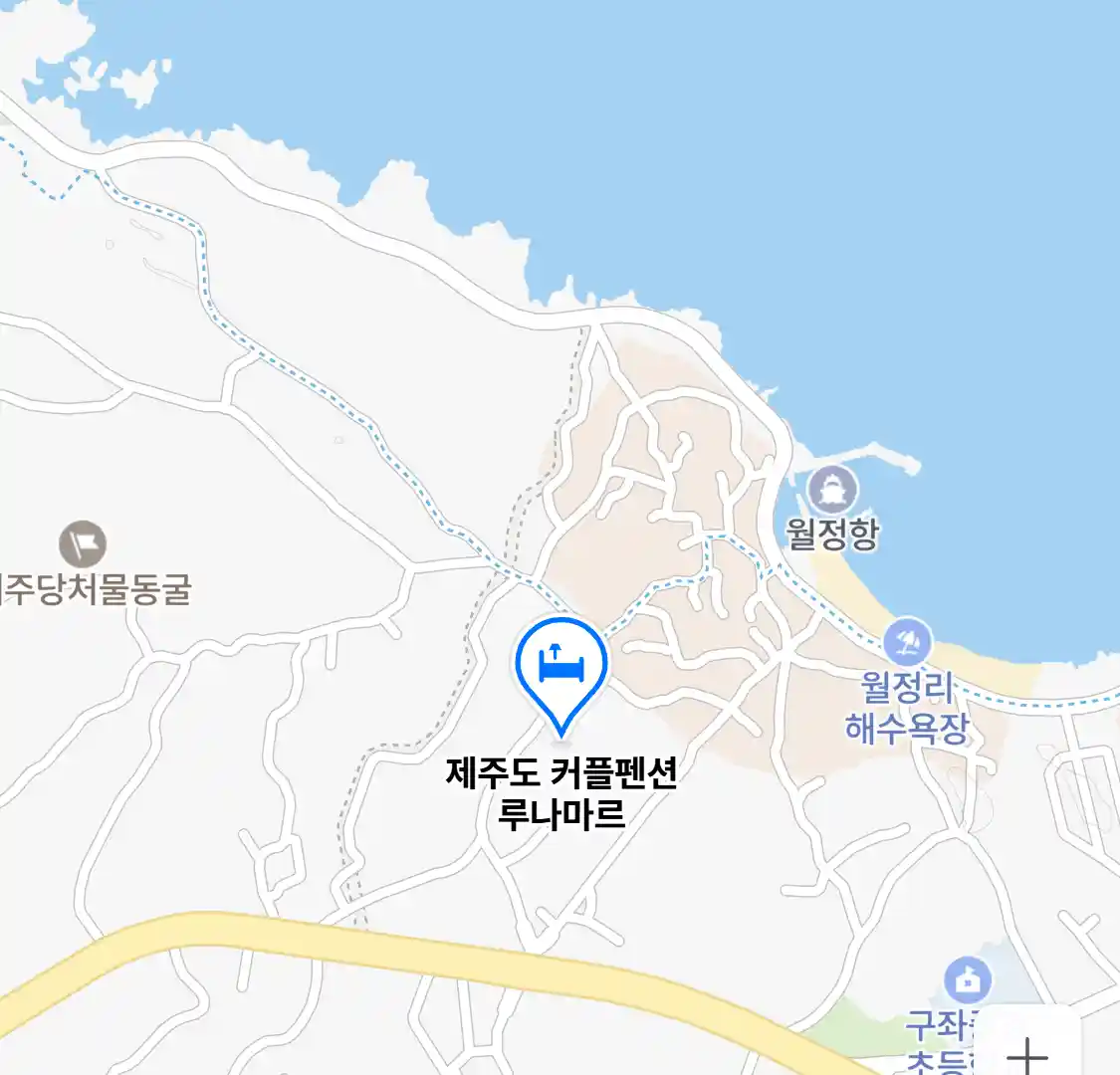제주도 커플펜션 루나마르 지도