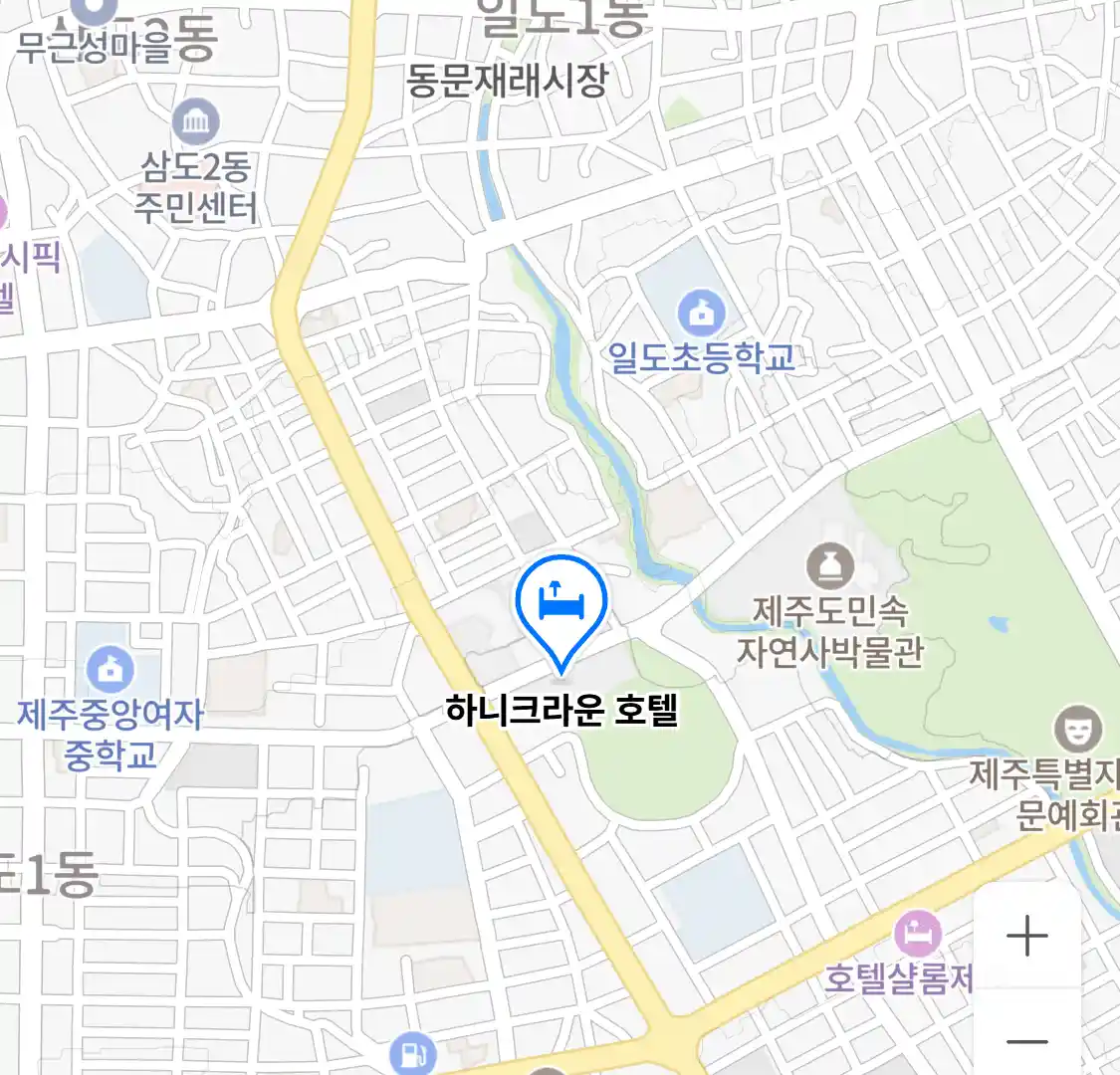 하니크라운 호텔 위치