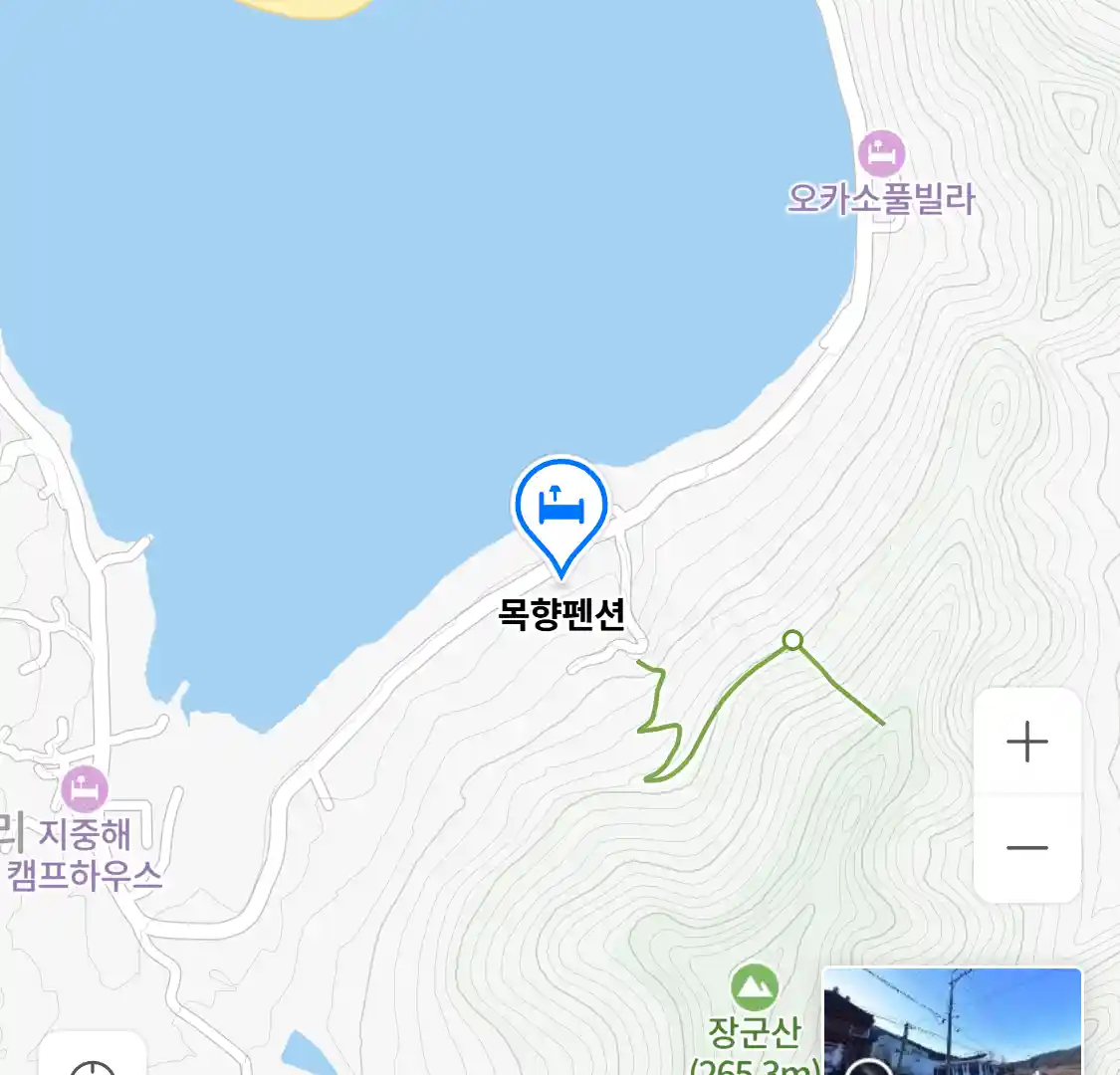 목향펜션 위치