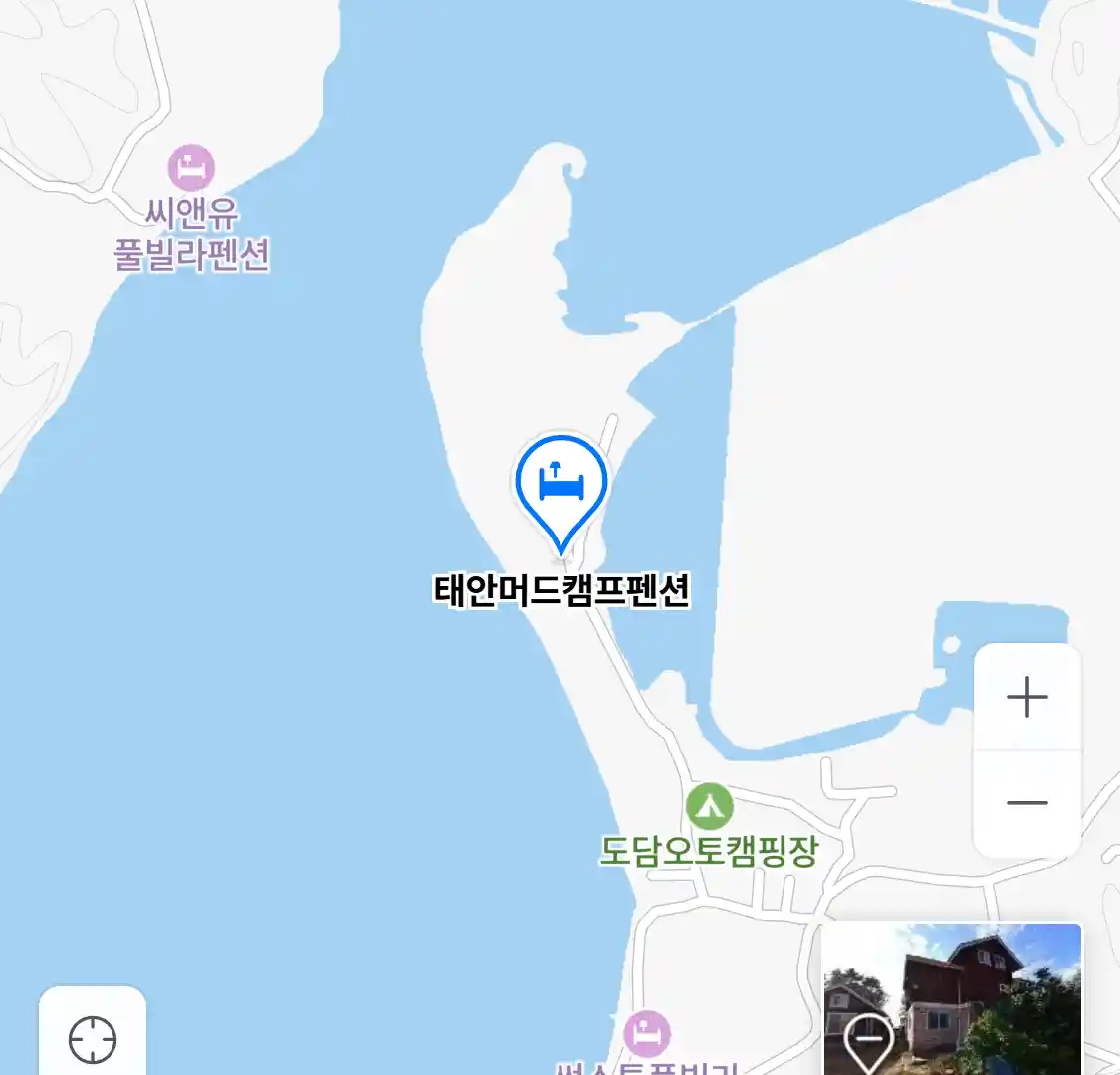 태안머드캠프펜션 위치