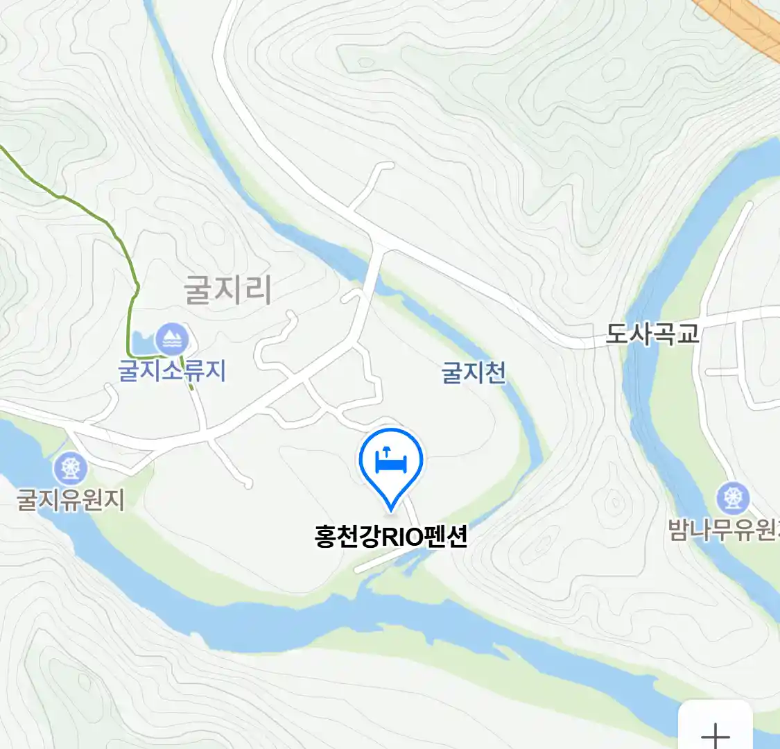 홍천강RIO펜션 위치