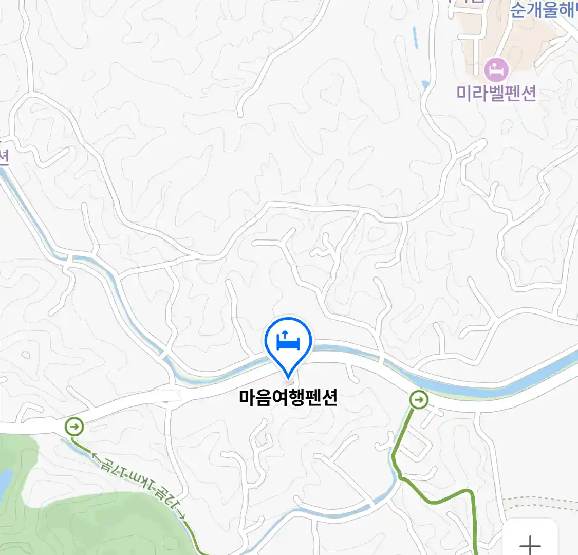 강릉시 저동 애견동반펜션_마음여행펜션 위치