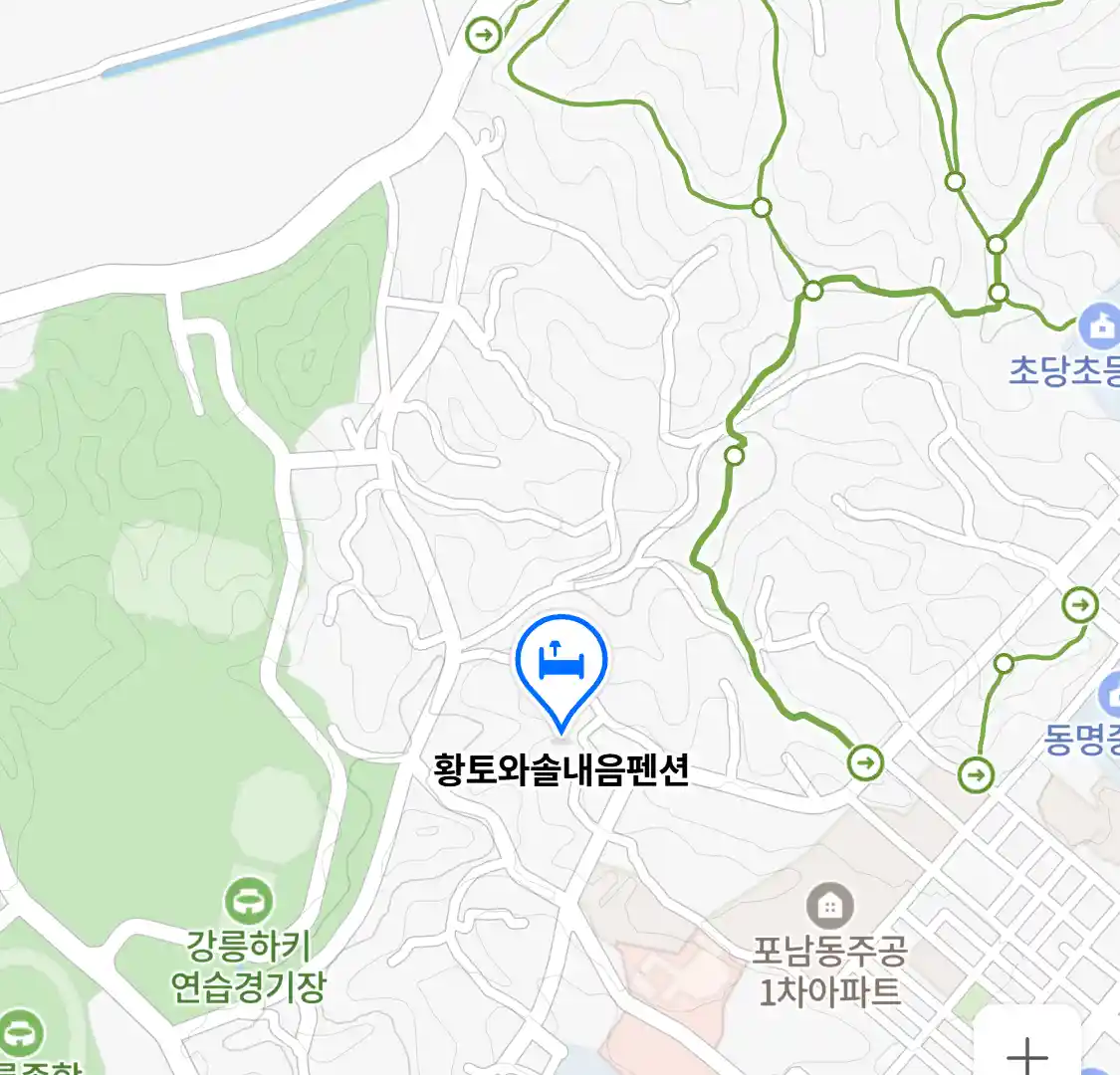황토와솔내음펜션 위치