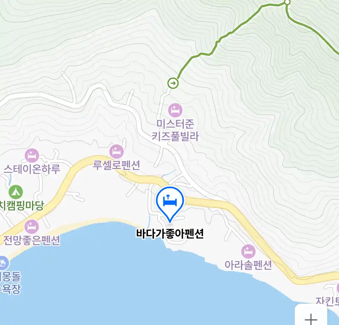 바다가좋아펜션 위치