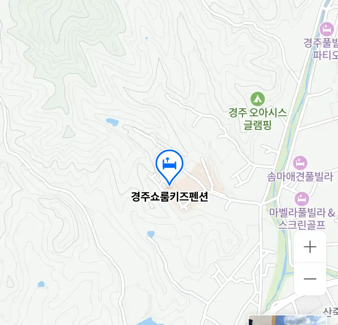 경주쇼룸키즈펜션 위치