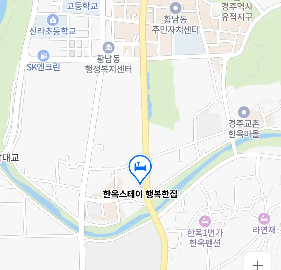 한옥스테이 행복한집 위치