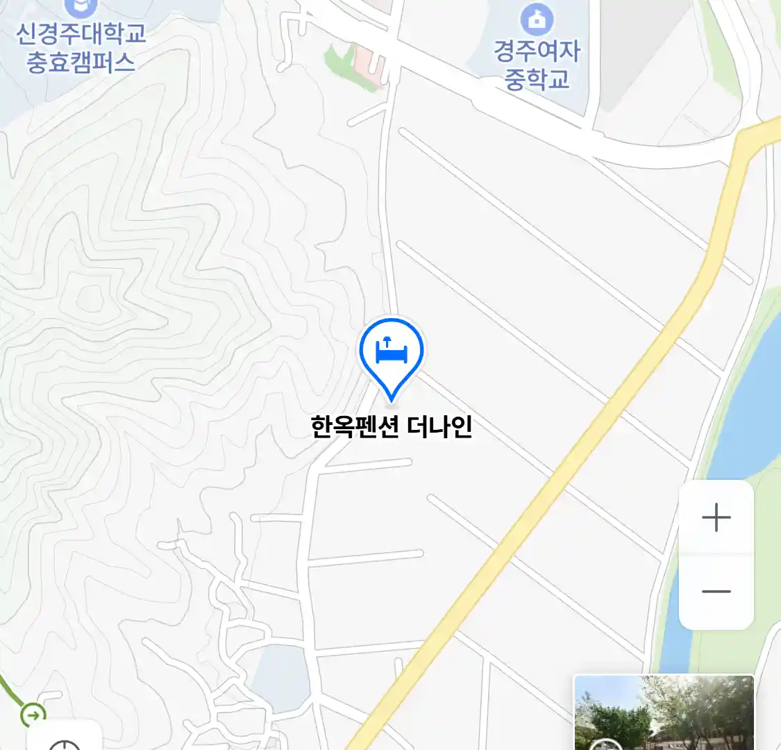 한옥펜션 더나인 위치