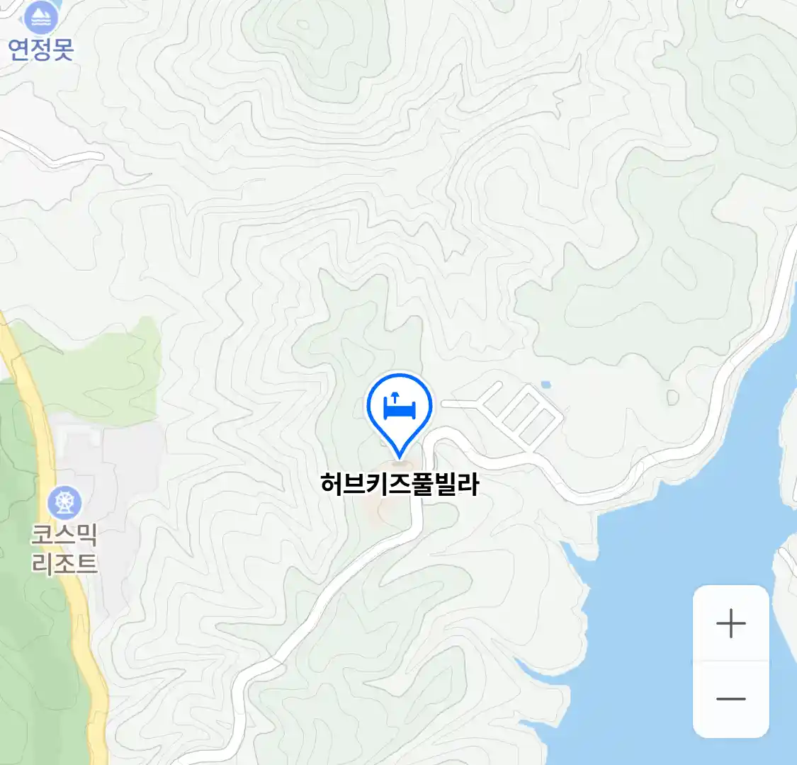 허브키즈풀빌라 위치