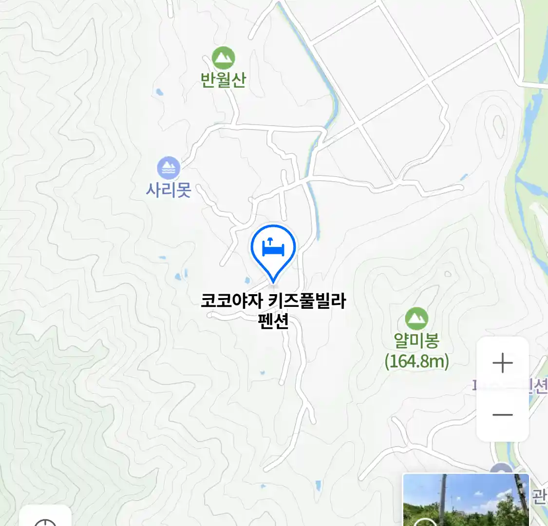 코코야자 키즈풀빌라 펜션 위치
