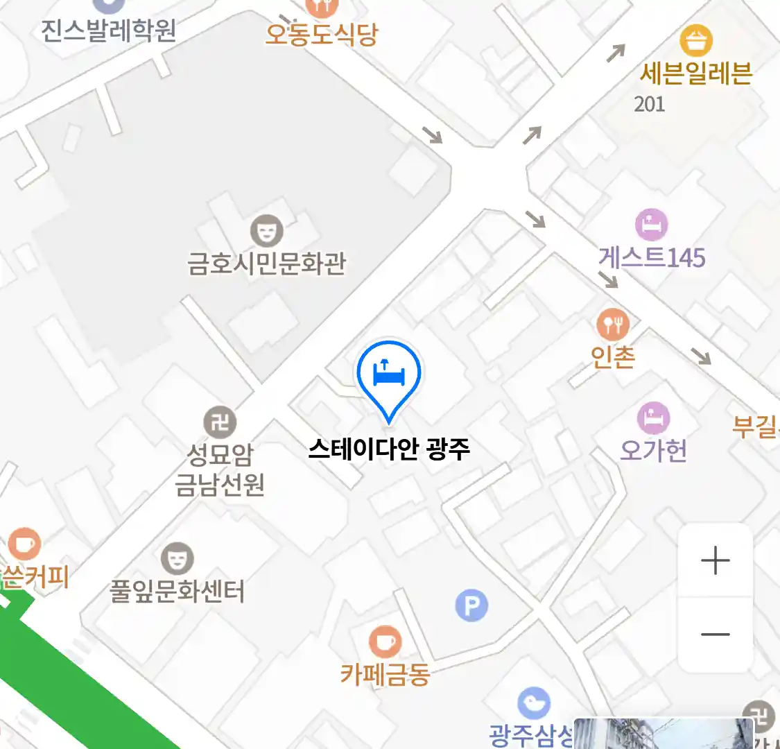 스테이다안 광주 위치