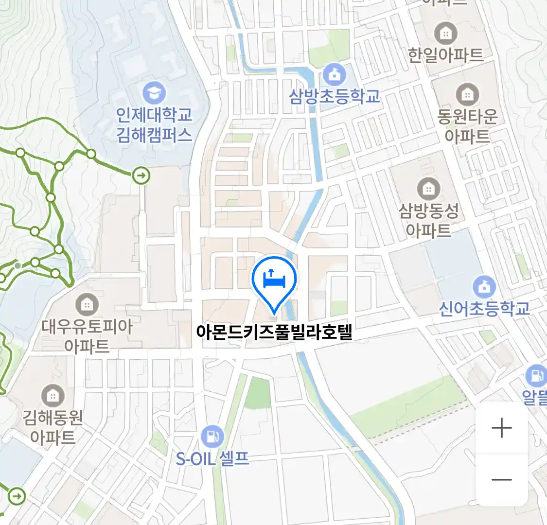 아몬드키즈풀빌라호텔 위치