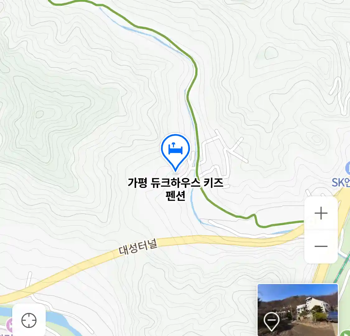 가평 듀크하우스 키즈 펜션 위치