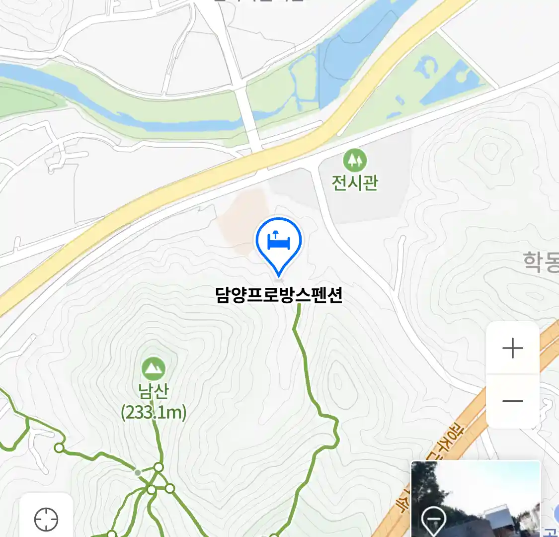 담양프로방스펜션 위치