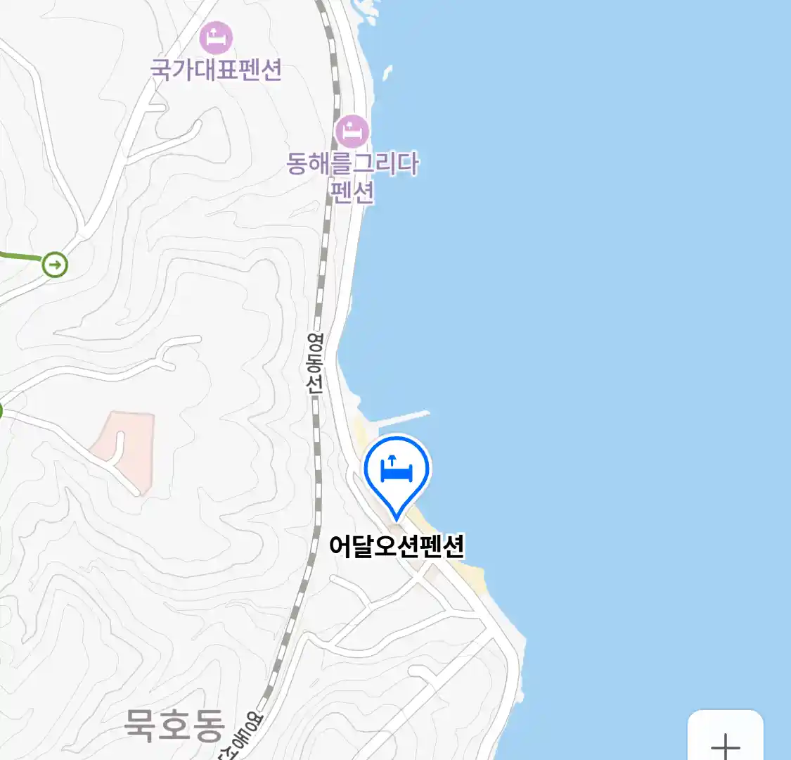 어달오션펜션 위치