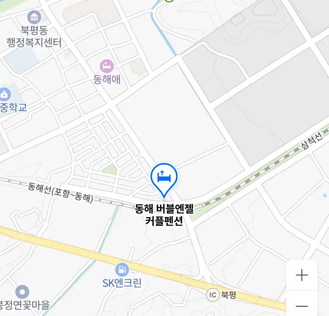 동해 버블엔젤 커플펜션 위치
