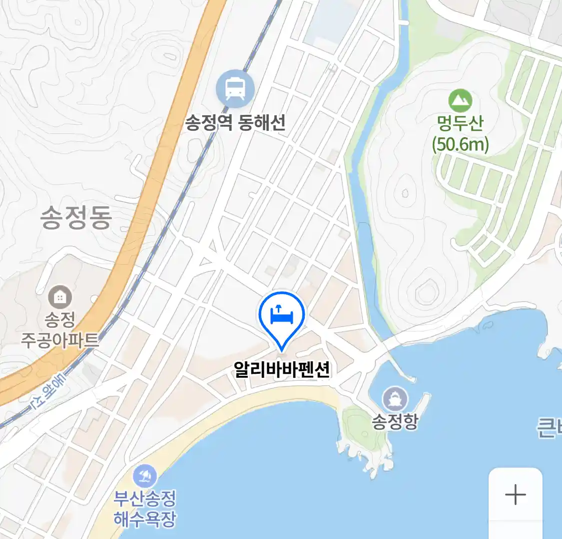알리바바펜션 위치