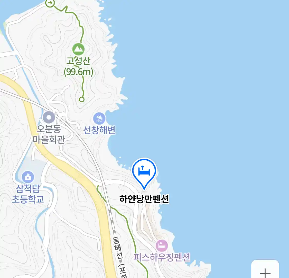 하얀낭만펜션 위치