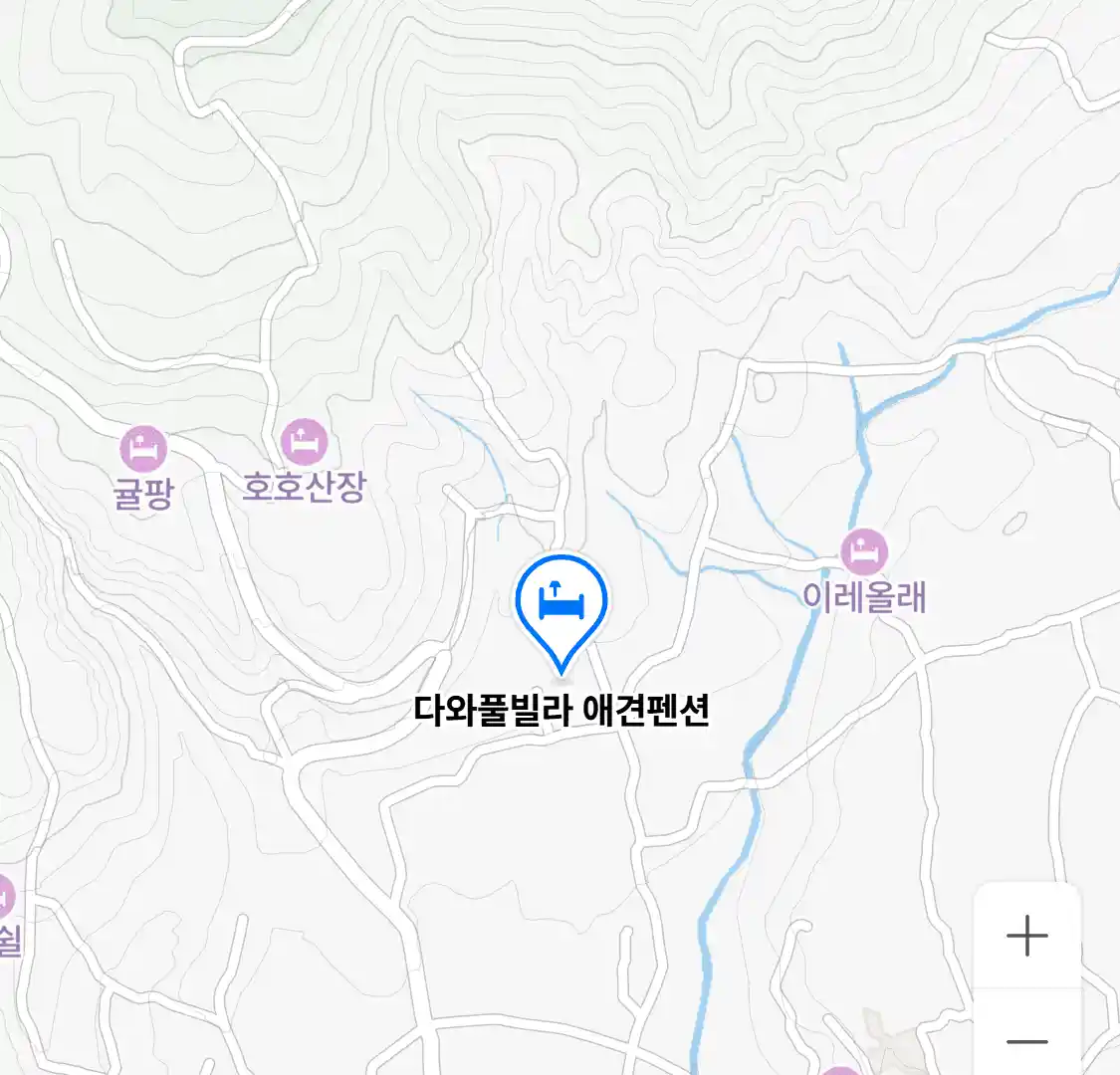 다와풀빌라 애견펜션 위치