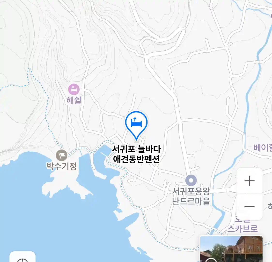 서귀포 늘바다 애견동반펜션 위치