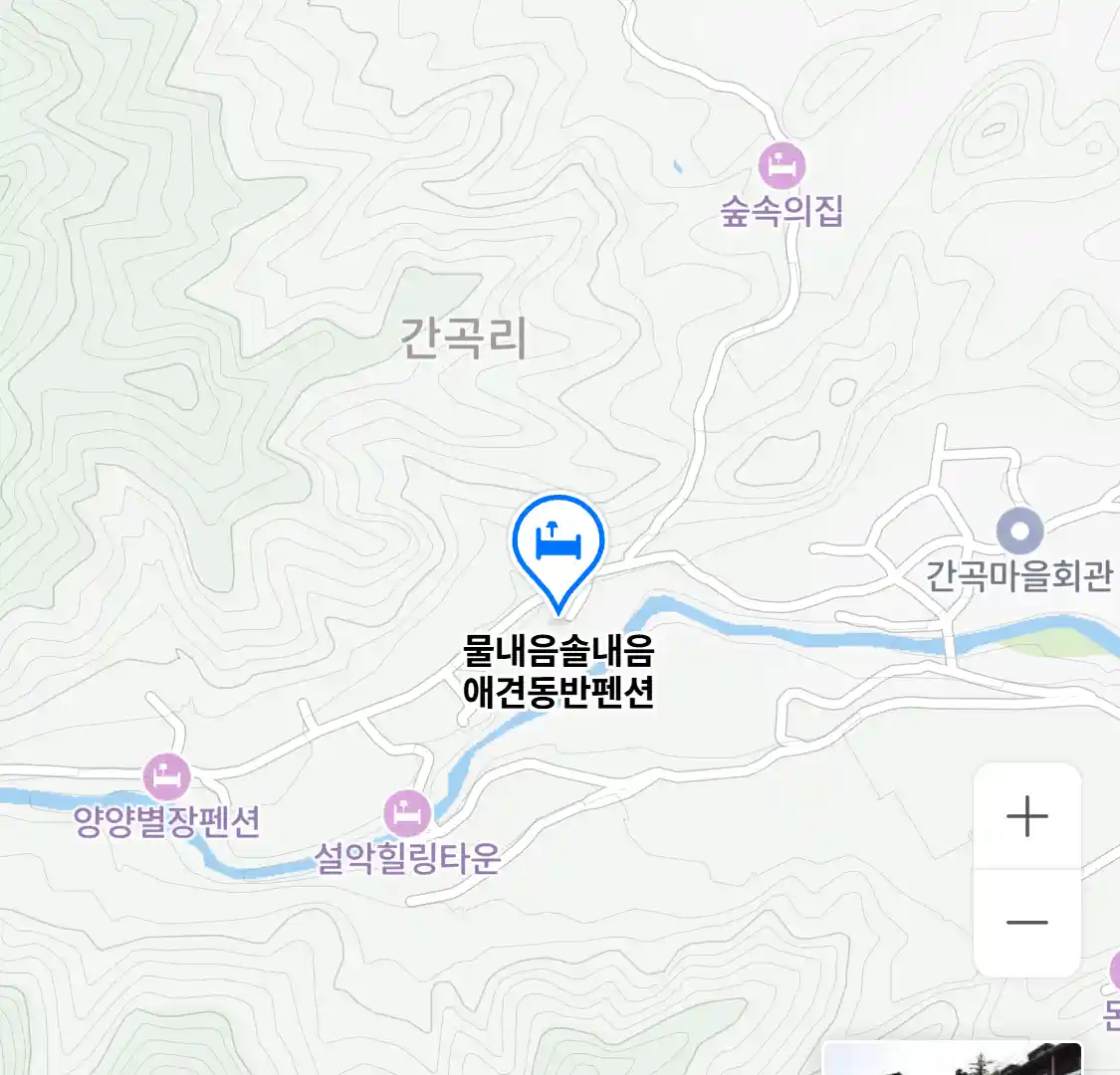물내음솔내음 애견동반펜션 위치