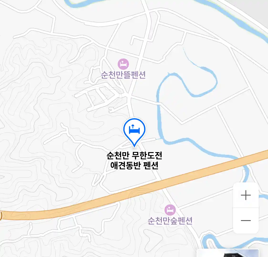 순천만 무한도전 애견동반 펜션 위치