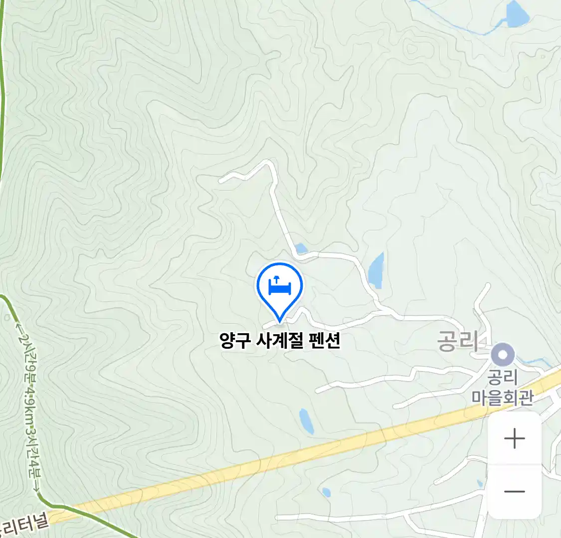 양구 사계절 펜션 위치
