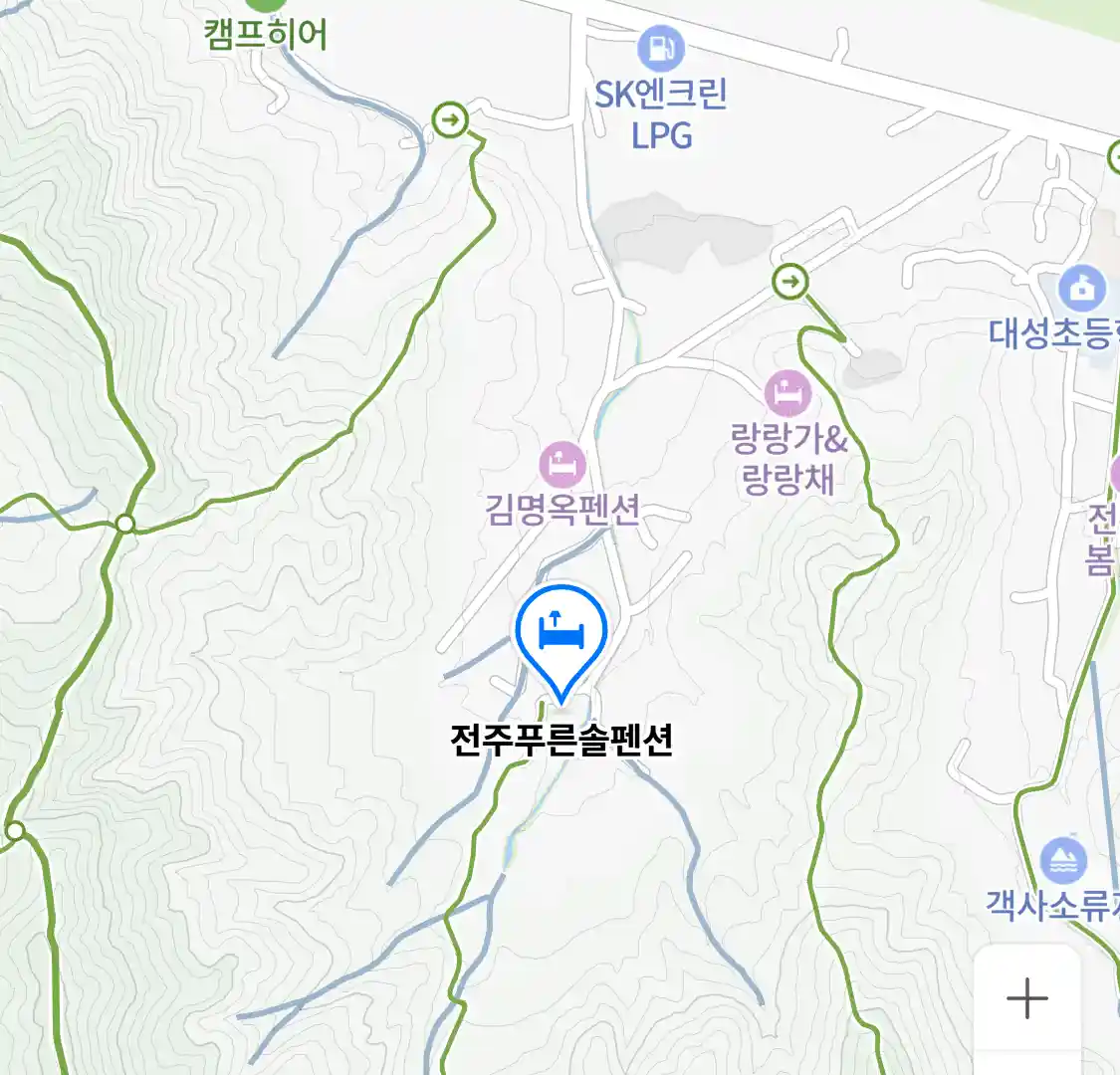 전주푸른솔펜션 위치