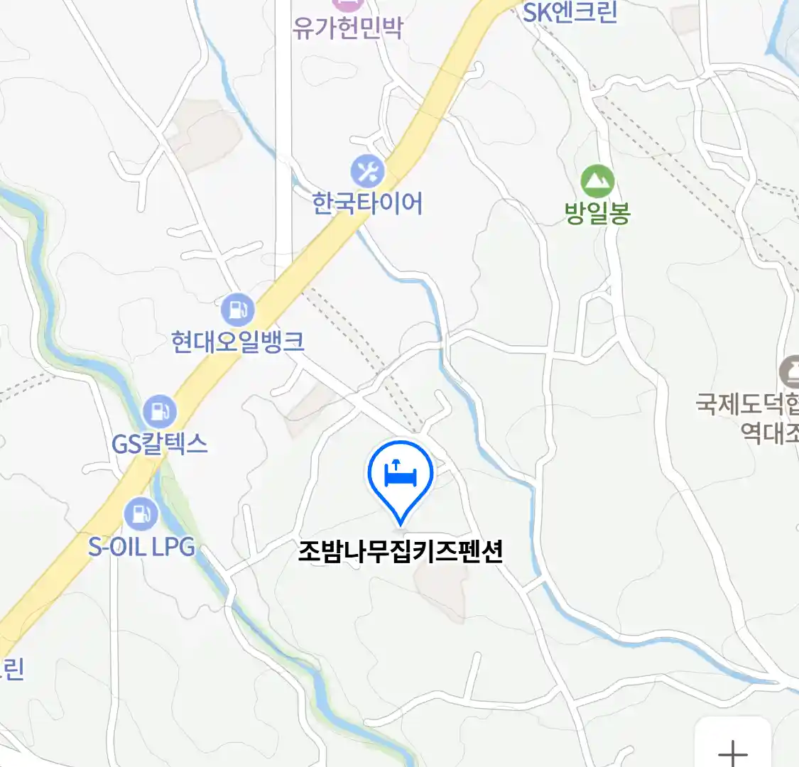 조밤나무집키즈펜션 위치