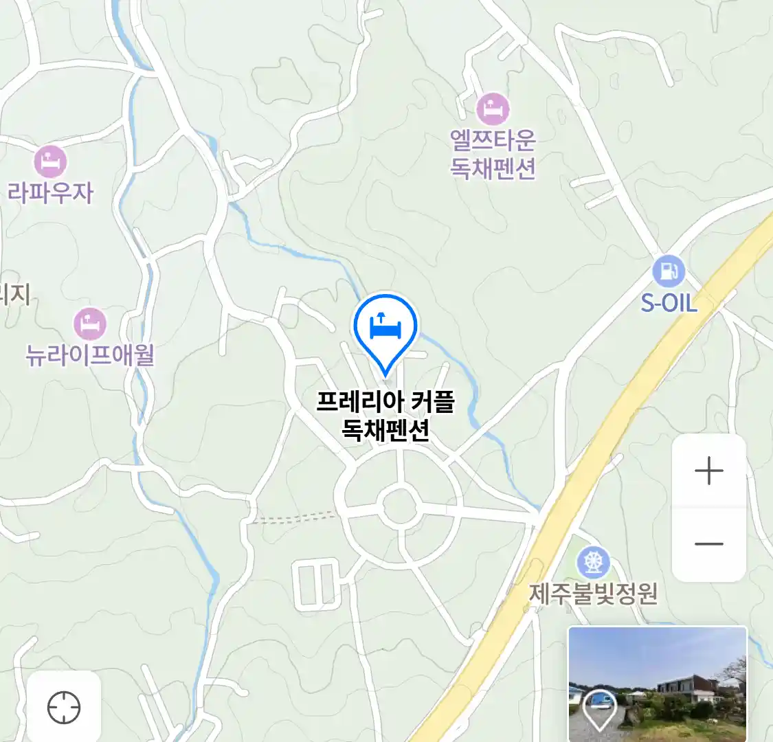 프레리아 커플 독채펜션 위치