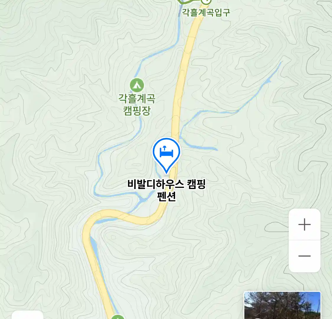 비발디하우스 캠핑 펜션 위치