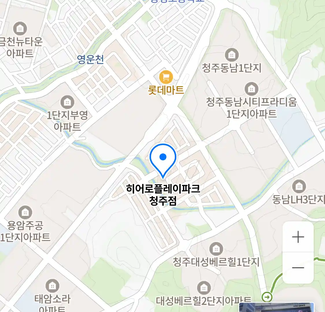 히어로플레이파크 청주점 위치