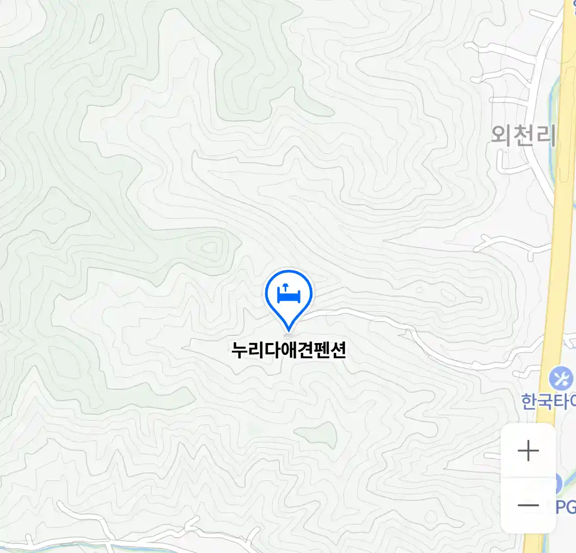 누리다애견펜션 위치