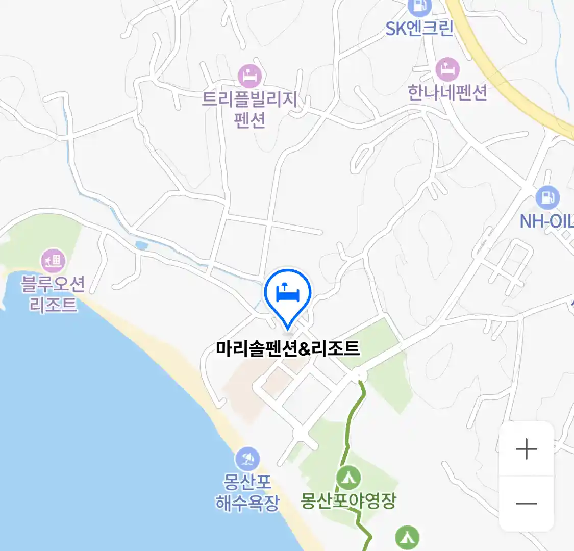 마리솔펜션&리조트 위치