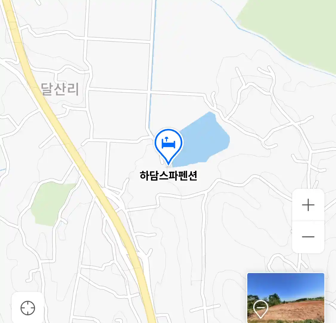 하담스파펜션 위치